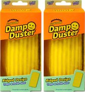 Scrub Daddy Damp Duster - Jaune - 2 pièces - Éponge à poussière humide - Éponge de nettoyage - Éponge Wonder