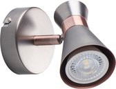MILENO 1 - wandlamp - plafondlamp spot - incl LED - zilver - goud