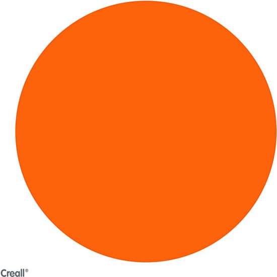 Plakkaatverf creall basic oranje 1000ml | Fles a 1000 milliliter
