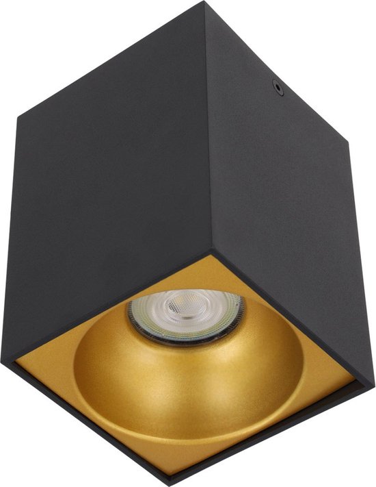 Tapis LED - Spot en saillie Zwart - Dimmable - 4 watt - 345 Lumen - 2700 Kelvin - Lumière blanc chaud - Angle d'éclairage - IP21 Antipoussière