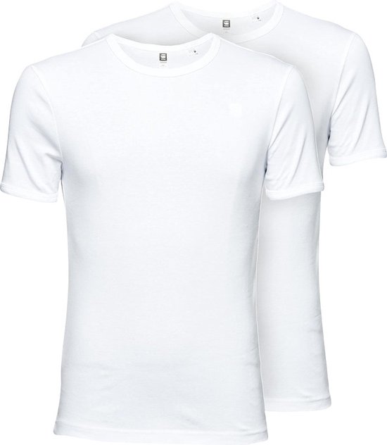 G-Star RAW T-shirt Basic T Shirt 2 Pack D07205 124 White Homme Taille - L