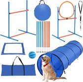 Agility Voor De Hond – Agility Set Met opbergtas – Hondentunnel – Springring - Horde – Slalom Palen - Honden Speelgoed – Complete Set