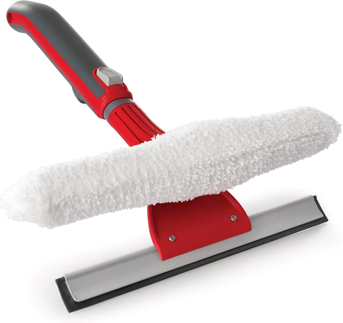 Goedkoopste Combinatiewisser met handgreep Raamwisser en wisser gecombineerd met verwijderbare, wasbare dweiltegels, rood