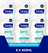 Bol.com Sanex Zero% Normale Huid Douchegel - 6 x 400 ml - Douchegel Voordeelverpakking aanbieding