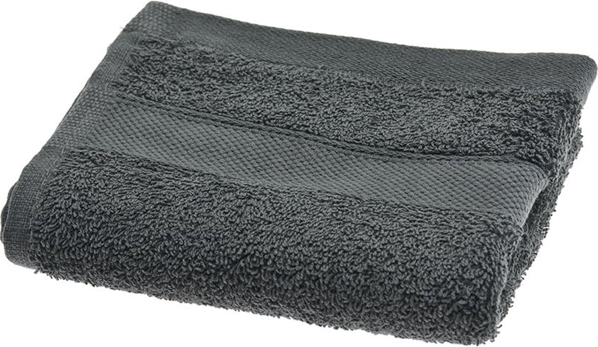Handdoek van katoen - Antraciet - 50 x 100 cm