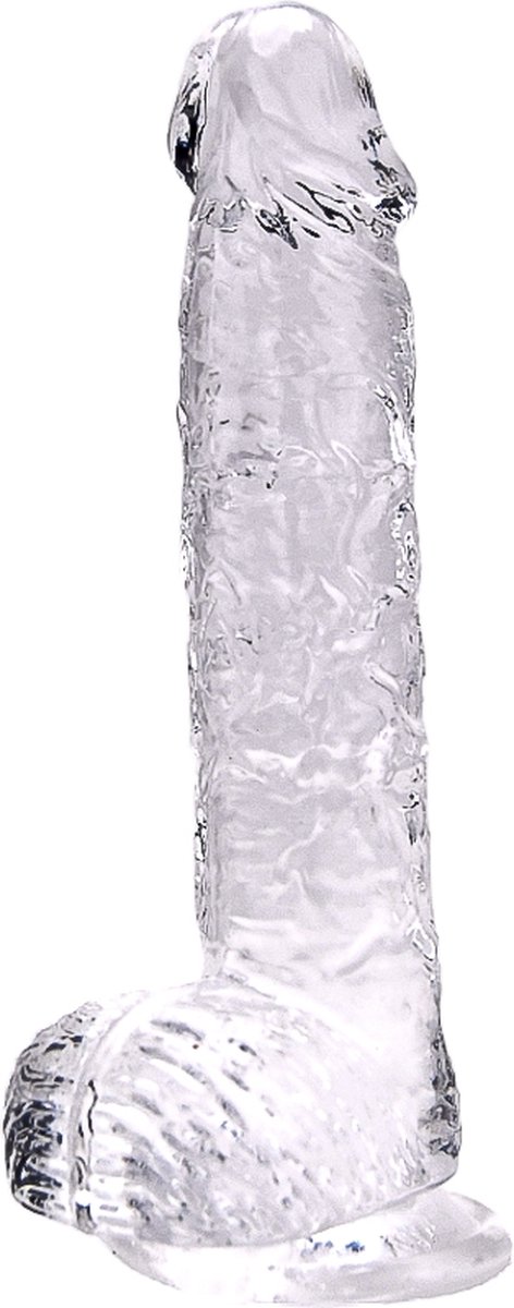 Power Escorts - 9 Inch Insertable Clear Realistic Dildo With Balls - 24 CM