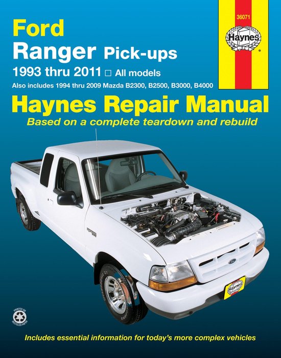 Ford Ranger Automotive Repair Manual - cover