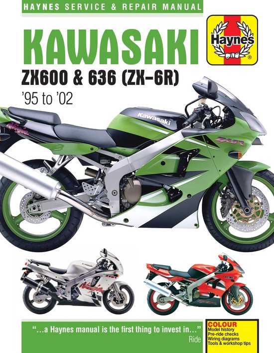 Haynes Kawasaki ZX600 & 636 - ZX-6R '95 to '02 Service & Rep ... - cover