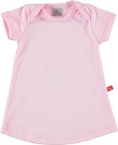 Baby jurkje met korte mouw - zomerjurkje roze - maat 62-68 - biologisch katoen