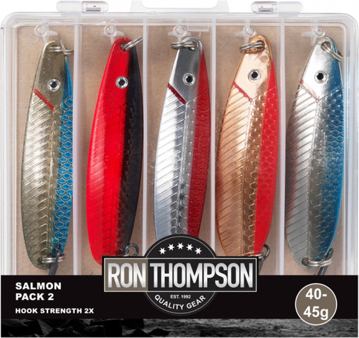 Ron Thompson Salmon Pack 1 Inc. Box 28-35gr - Vislepel