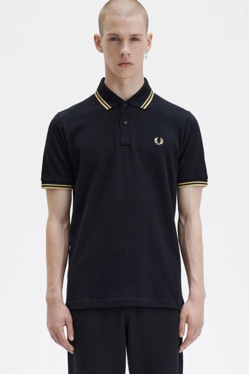 Fred Perry Twin Tipped Polo /Champagne Rood