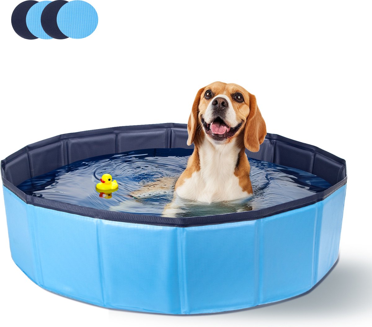 Nobleza R49 – Zwembad Hond – Ø120x30cm – opvouwbaar Dierenzwembad – Honden Speelgoed – Verkoeling Voor Huisdieren