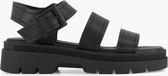 oxmox Zwarte platform sandaal - Maat 40