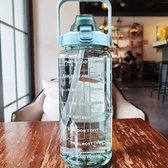 Grande bouteille d'eau en plastique Portable de 2l, bouteille de sport pour l'extérieur