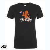 Klere-Zooi - Oranje Leeuw - EK Voetbal 2024 - Dames T-Shirt - 3XL