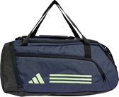 Adidas essentials 3-stripes duffeltas in de kleur marine.