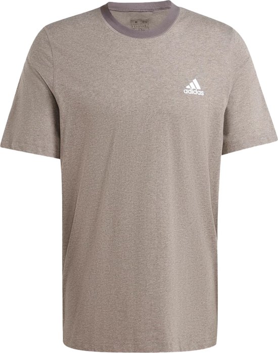 Adidas seasonal essentials mã©lange t-shirt in de kleur grijs.