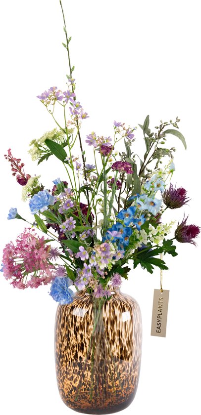 Bouquet artificiel - Easyplants - Purple Rain - 97 Cm - Bouquet en Soie - Bouquets Artificiels
