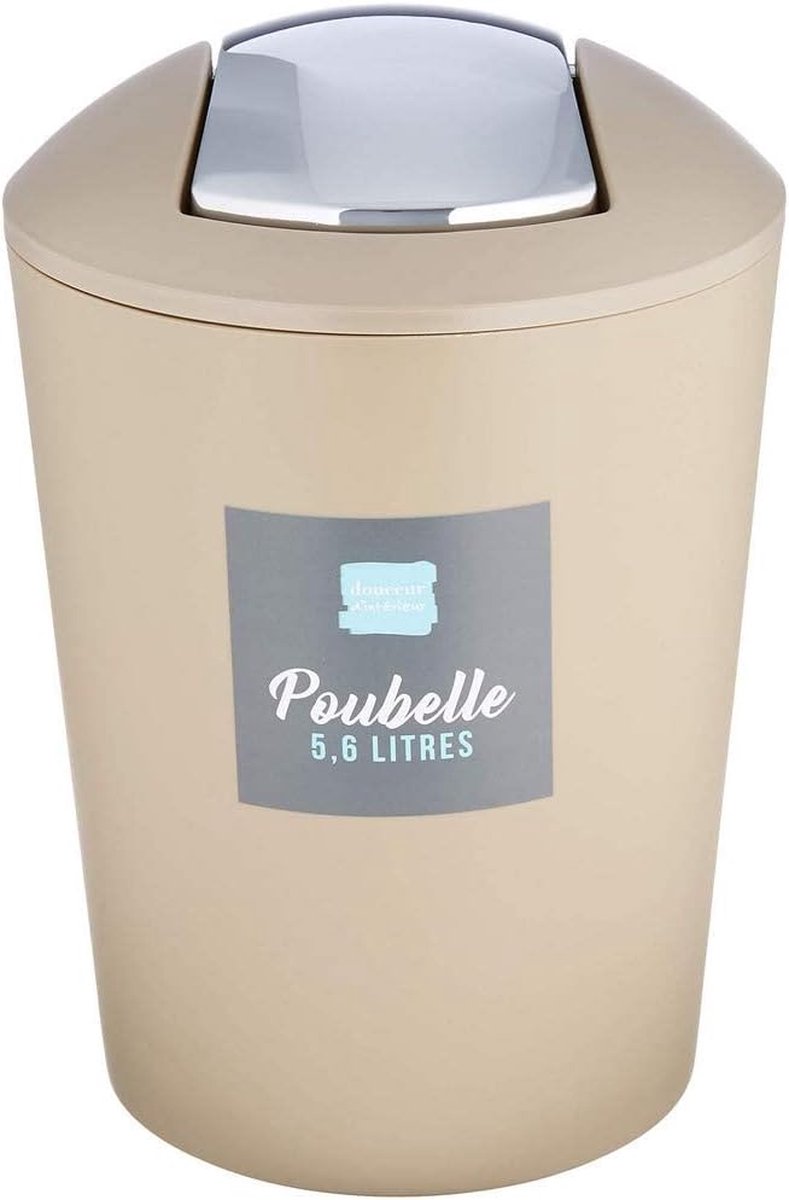 Flic Flac Afvalemmer, 5,6 l, taupe
