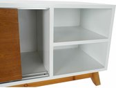 Tv-meubel DKD Home Decor Wit 100 x 40 x 50 cm Bruin Hout MDF