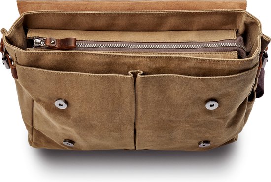 Sac à bandoulière de style vintage couleur havane