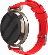 Strap-it Siliconen smartwatch bandje 14mm - Knallrood flexibel horlogebandje geschikt voor de Garmin Lily 2 (niet de eerste versie)