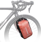 Fietstas voor bagagedrager, waterdichte fietstas voor bagagedrager, zadeltas 4L, schoudertas, laptopbagagedrager, professionele fietsaccessoires-oranje