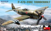 1:48 MiniArt 48015 P-47D-28RE Thunderbolt - Free French Air Force Plastic Modelbouwpakket