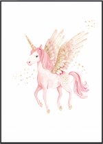 No Filter kinderkamer poster - Unicorn - Babykamer decoratie - 21x30 cm - A4 formaat - 1 stuks