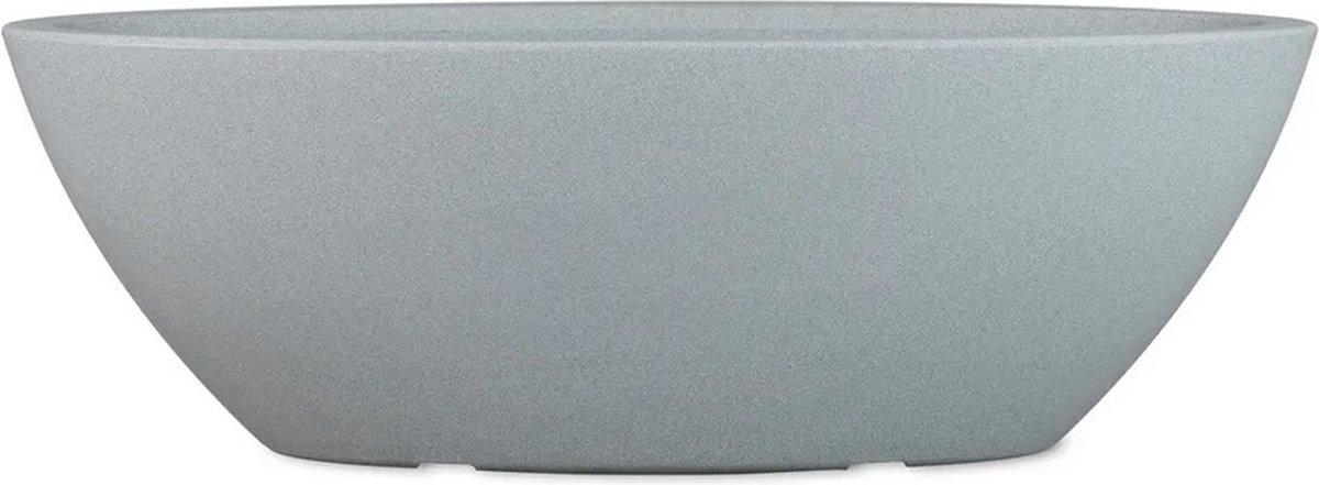 Cti Ovale Plantenbak Jardiniere LUGANO Betonlook grijs 60cm