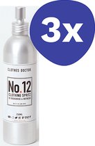 Clothes Doctor No 12 Deodoriserende Kleding Spray - (3x 250ml)