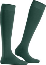 FALKE ClimaWool dames kniekousen - groen (hunter green) - Maat: 39-40