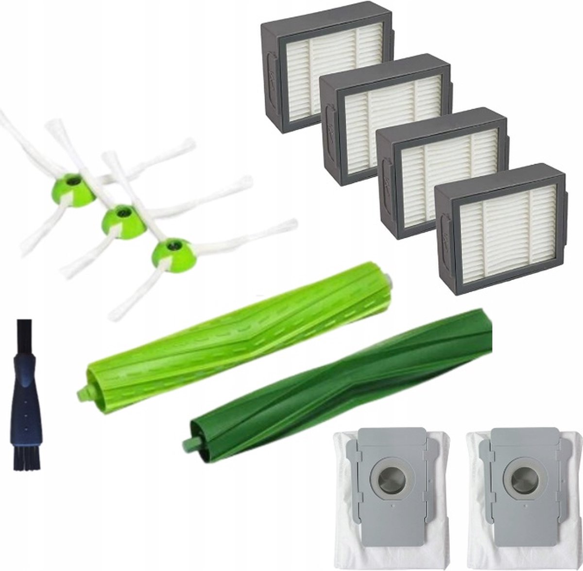Borstels Rollen Filters Zakken vervanging voor iRobot Roomba I7 E5 E6 i3+ i4+ i5+ i6+ i7+ - Roomba e4 Roomba e5 Roomba e6 Roomba i3 Roomba i4 Roomba i5 Roomba i6 Roomba i7 Roomba i7+ Roomba i8