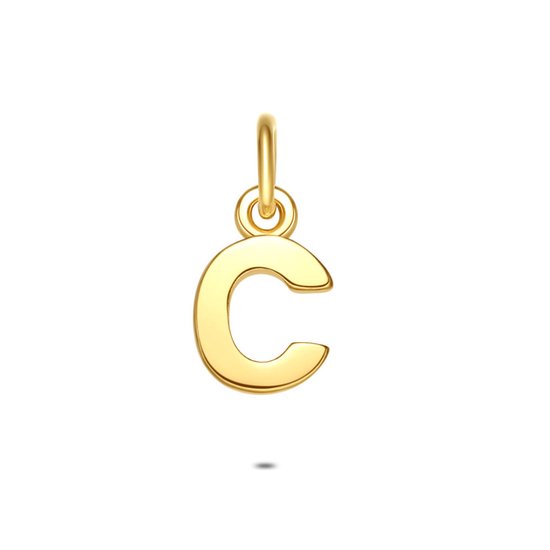 Twice As Nice Hanger in 18kt verguld zilver, letter C