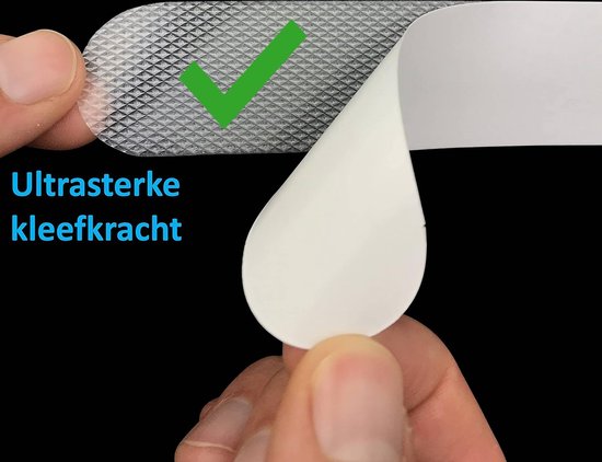 Antislip stripstickers trap, XXL, veiligheid door extra sterke grip, zelfklevende stickers - verpakking van 18 75 cm x 3 cm Transparent.