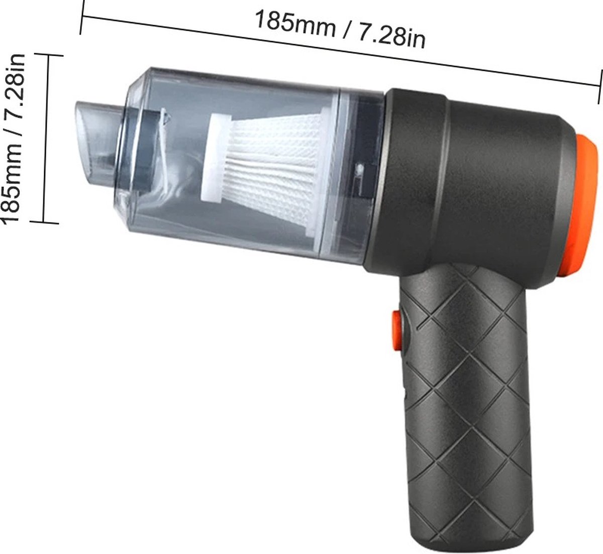 Kruimeldief G700 Draadloze Kruimelzuiger 6000PA Zwart - afbeelding 3