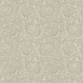 Exclusief luxe behang Profhome 366921-GU vliesbehang gestructureerd met ornamenten glimmend zilver grijs 7,035 m2