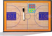 Basketbaltactisch Bord - Coachingsbord voor Basketbal - Met Marker, Magneten en Wisser - Tactische Markeerborden Voor Training en Wedstrijdvoorbereiding