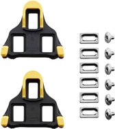 Crampons Shimano SM-SH12 SPD- SL avec dégagement de 6 degrés - jaune