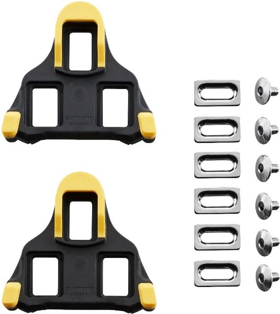 Crampons Shimano SM-SH12 SPD- SL avec dégagement de 6 degrés - jaune