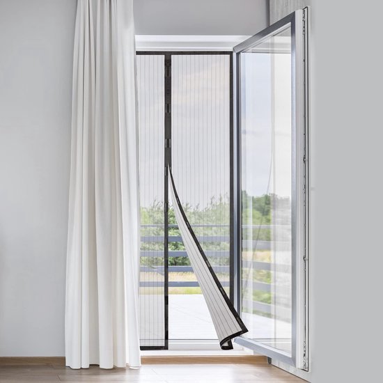 Raamgordijn - Vliegnet - Deurhor - 210x90 cm — afbeelding 5
