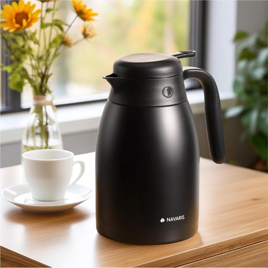 1L Heet Thee Water Vacuüm Geïsoleerde Dallah Luxe Koffiepot