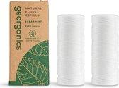 Georganics – Flosdraad navulling - Spearmint - Composteerbaar - Veganistisch - Plasticvrij