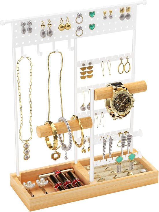 Sieraden Rekje Action Sieradenstandaard, Kettingstandaard, Sieradenboom, Draaibare Sieradenhouder, Voor Het Sieraden Organisator