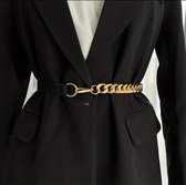 AliRose - Riem chaîne de taille - Zwart et Or - Style Luxe et élégant - Riem habillée - Ceinture taille - Taille - Femme - Wrap - Accessoire pour femme