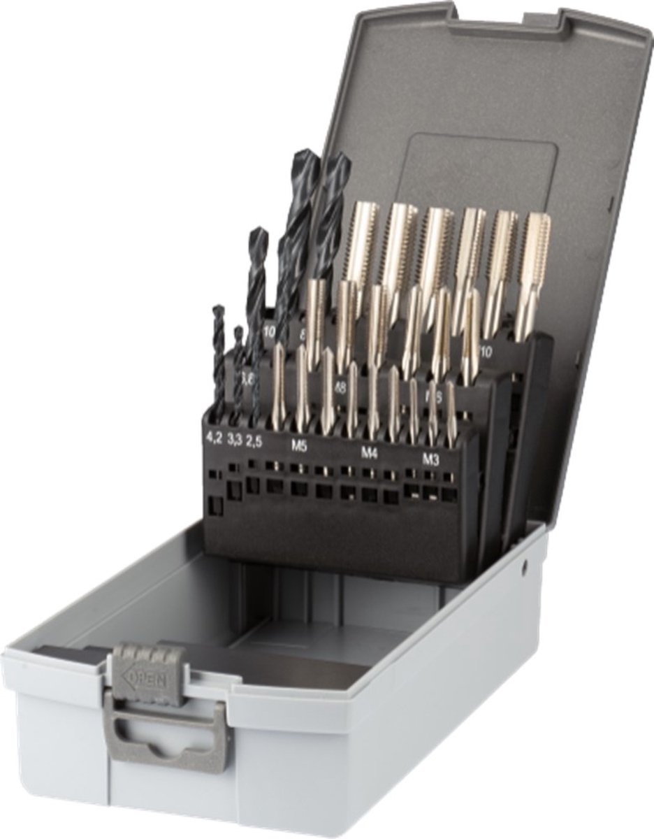 Huvema - ECO HSS Set Handtappen DIN 352 (combinatie) - 29.180