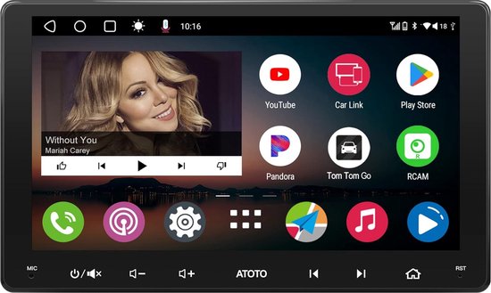 Dubbel Din Autoradio Met Carplay & Android Auto, MP5-Speler Met 9,7