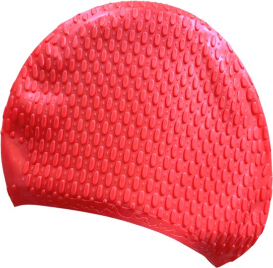 Bonnet de bain rouge - Bonnet de douche/femme/enfant/enfant/bonnets de natation/imperméable/cheveux longs/bonnet de douche/femme/homme