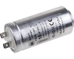 eVendix Condensateur 10 µF Compatible avec AEG 125002061/5 pour sèche-Linge et sèche-Linge