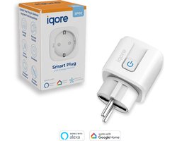 Slimme Stekker met Tijdschakelaar en Energiemeter - WiFi Smart Plug 16A - Google Home & Amazon…